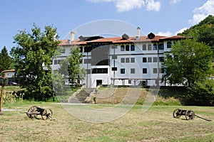 A plateau in front of lodge of Monastery Prohor Pcinjski photo